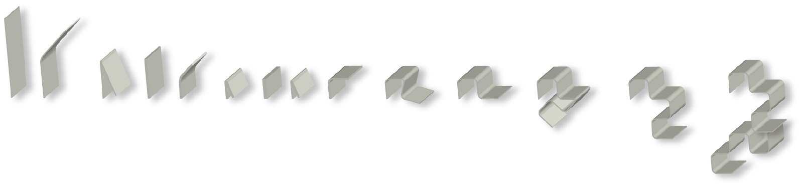 Dragon curve paper strip